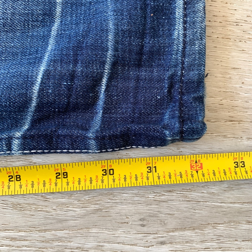 VTG Akademiks Mens 34 Baggy Distressed Y2K Hip Hop Denim Jeans Streetwear - Picture 11 of 15